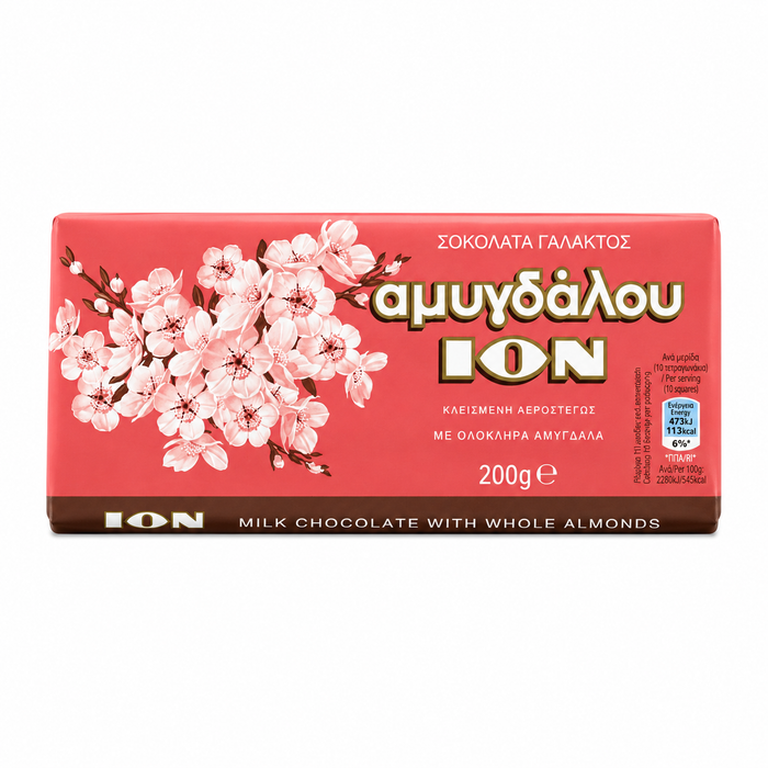 ION Milk Chocolate With Almond 200g