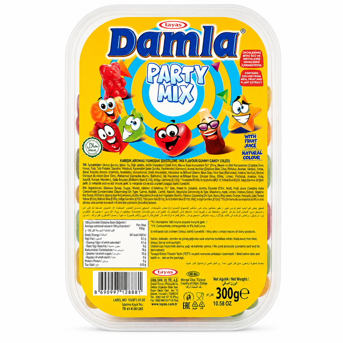TAYAS DAMLA GUMMY PARTY MIX 300G (24)