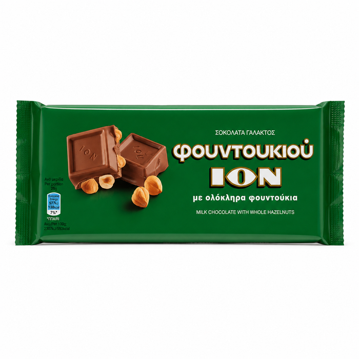 ION Milk Chocolate With Hazelnut 200g