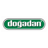 Dogadan brand logo, the lowercase word dogadan in white letters on a green rounded rectangle with a black outline.
