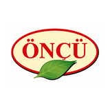 Oncu brand logo, the word ONCU in red letters on a cream oval with a green leaf beneath it.