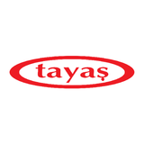 Tayas brand logo, the lowercase word tayas in red letters inside a red-outlined oval.