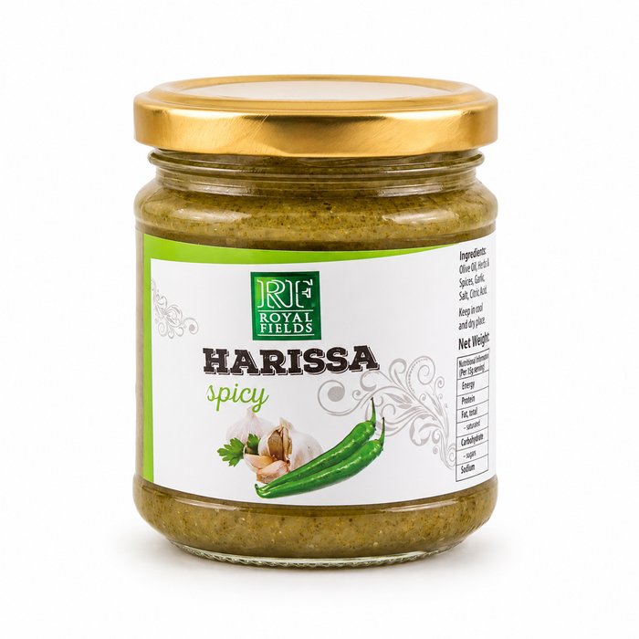 Royal Fields Harissa Paste Spicy With Jalapeno & Garlic 190g