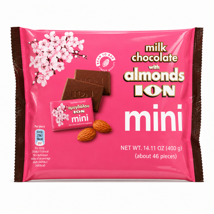 ION Mini Milk Chocolate W/ Almonds 400g