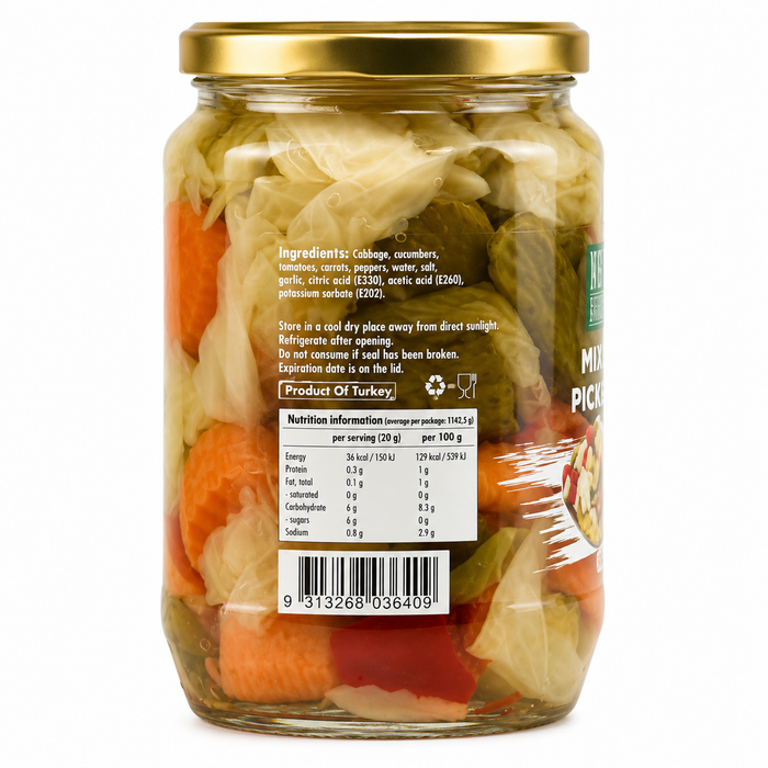 Royal Fields Mixed Pickles 680g