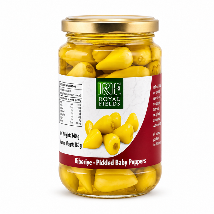 Royal Fields Pickled Baby Peppers 340g