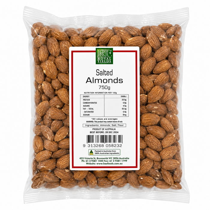 Royal Fields Almonds Salted 750g