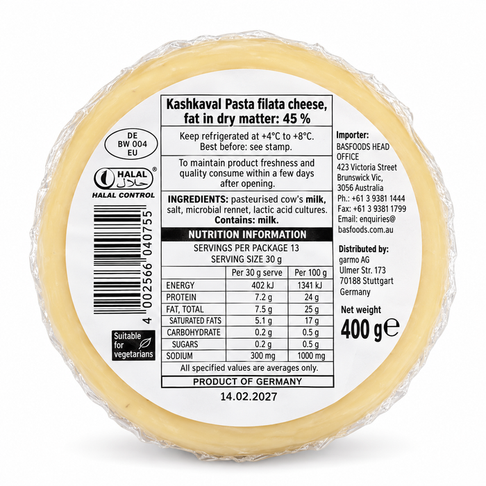 Kars Kashkaval Cheese 400g (12)