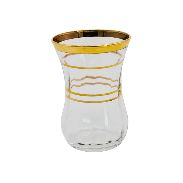 Pasabache Tea Cup Optic Gold 6 Pack
