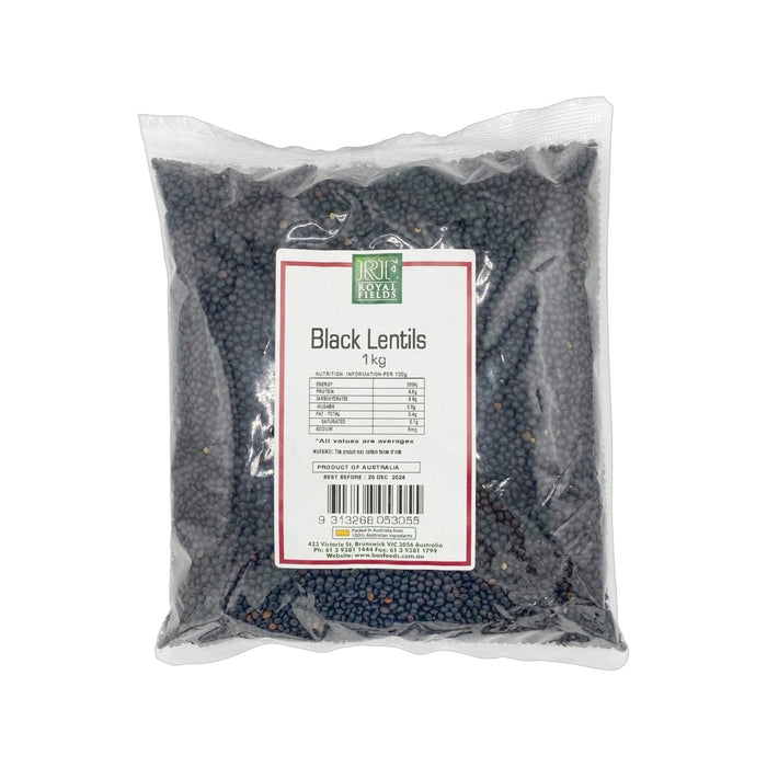 Royal Fields Lentils Black Aust. 1kg