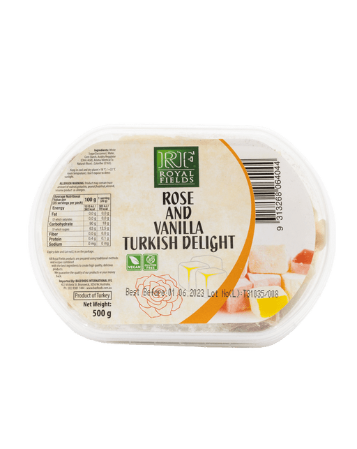 Royal Fields Turkish Delight Rose/vanilla 500g
