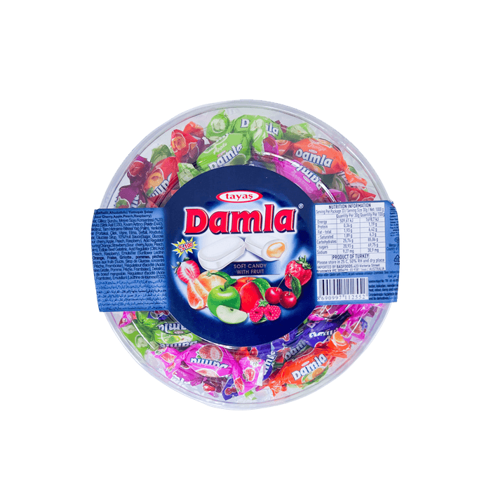 Tayas Damla Assorted Soft Fruit Candy 1kg