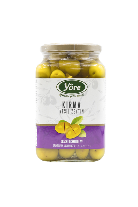 Yore Green Cracked Olives 990g