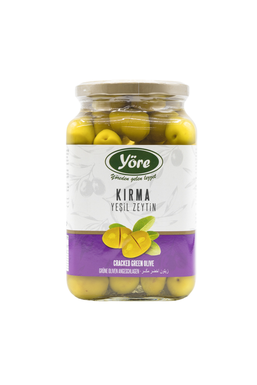 Yore Green Cracked Olives 990g