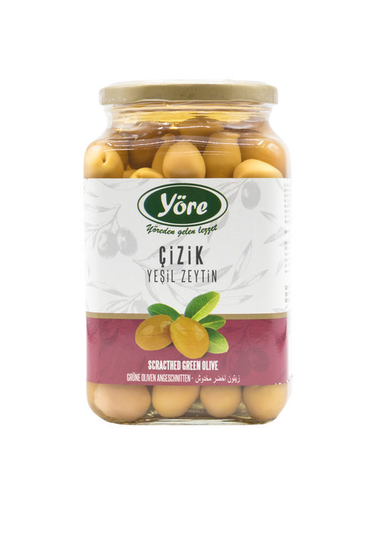 Yore Green Scratched Olives 990g
